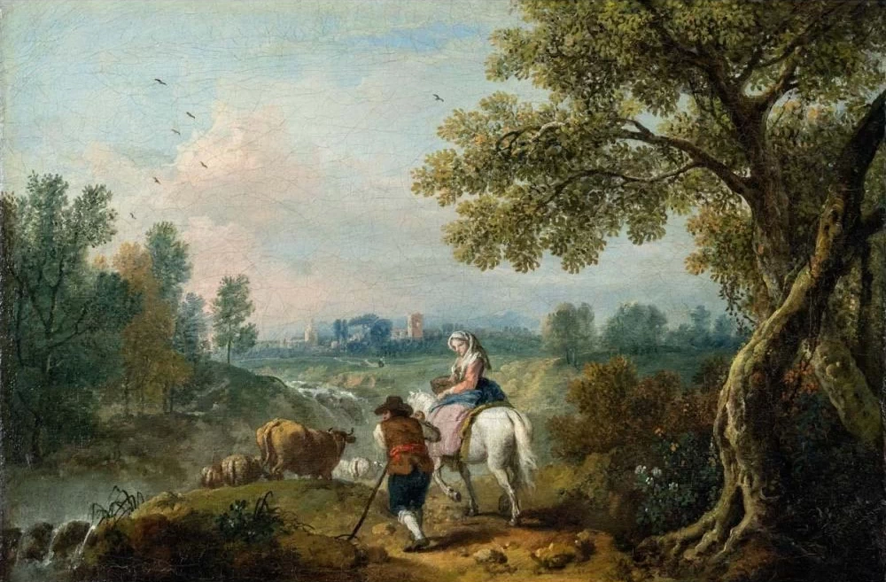 Paesaggio con figure